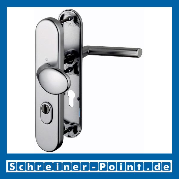 Schutzbeschlag Hoppe Stockholm Aluminium F9 Stahlfarben 76G/3332ZA/3440/1140 ES1 (SK2), 3345320, 3345266